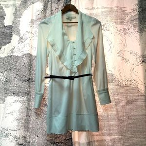 Fabulous Reiss White Long-sleeved Cocktail Dress Sz.8 Great Condition
